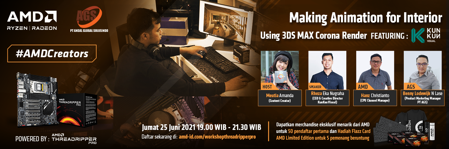Hi, AMDers! Silakan isi data di bawah ini untuk mendaftar sebagai peserta workshop
